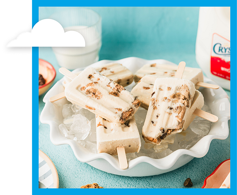 Milk and Cookies Popsicles