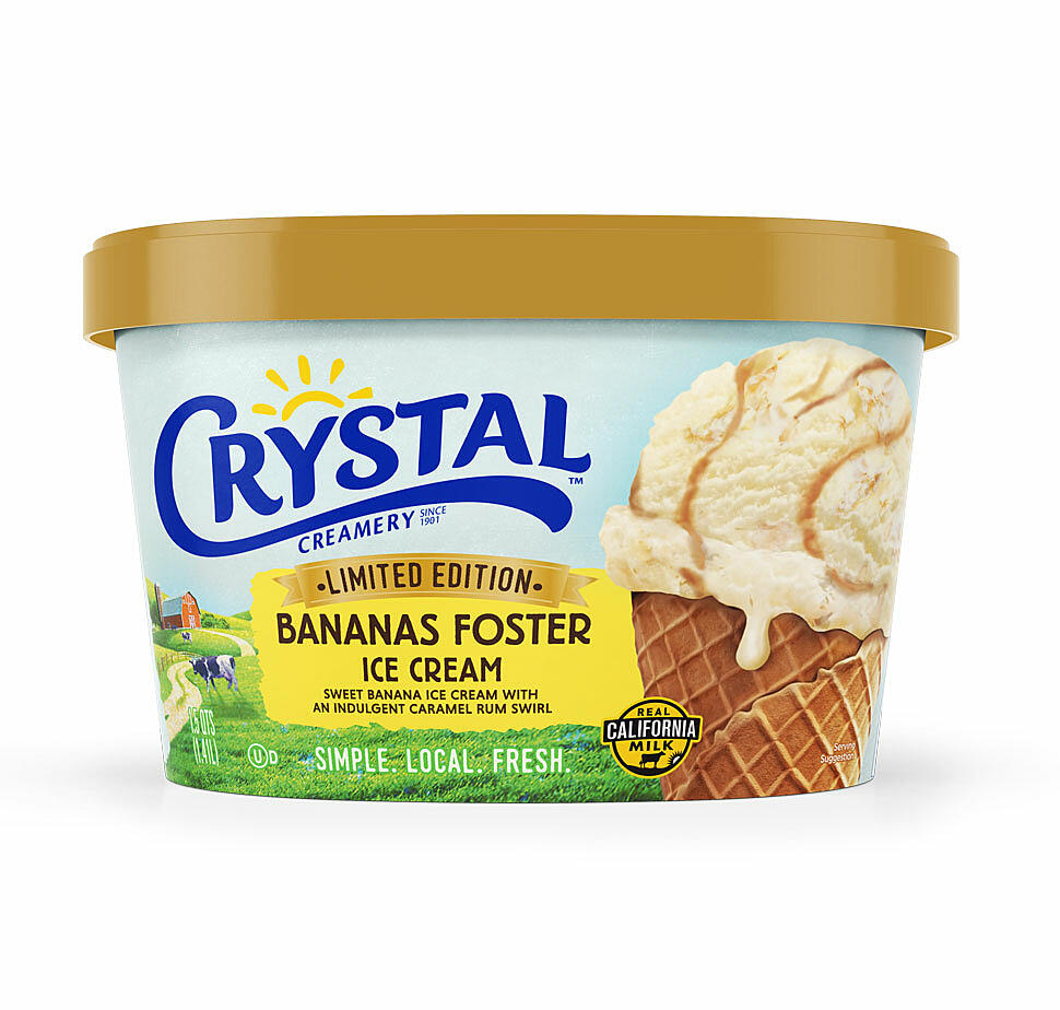 Limited Edition Bananas Foster Ice Cream | Crystal Creamery