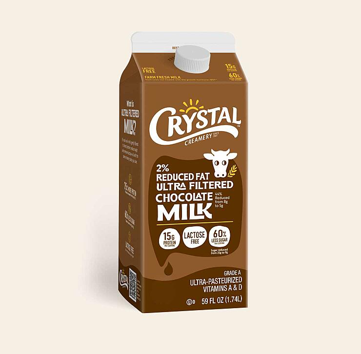 Crystal Creamery Reduced Fat Ultra-Filtered Chocolate Milk — product image