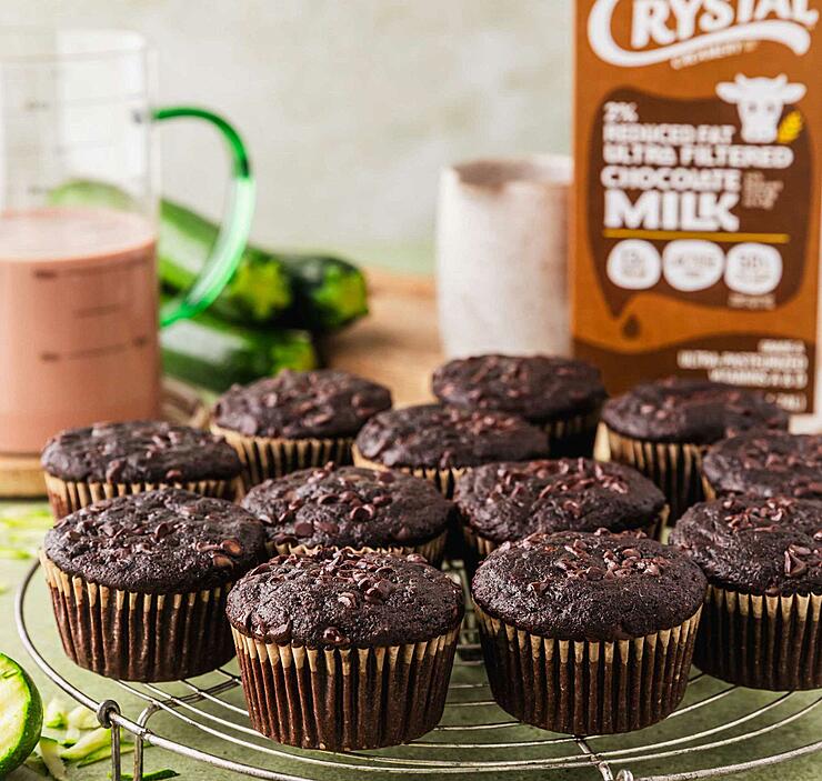 Triple Chocolate Zucchini Muffins
