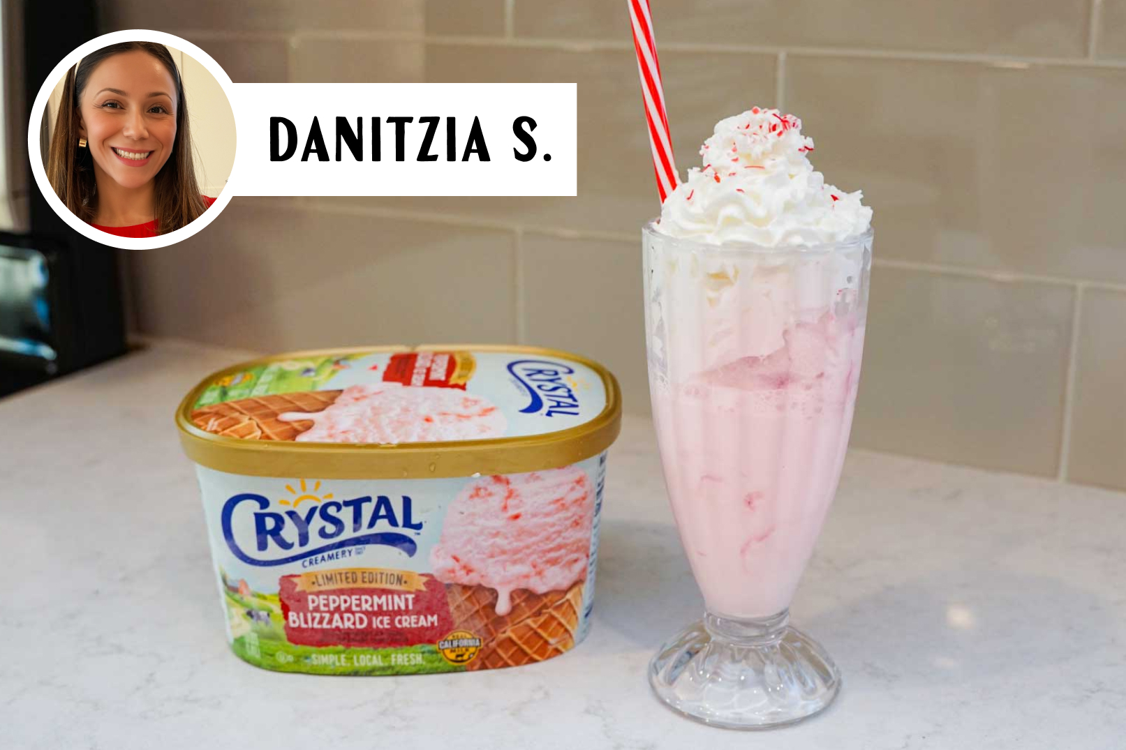 Peppermint Blizzard Float