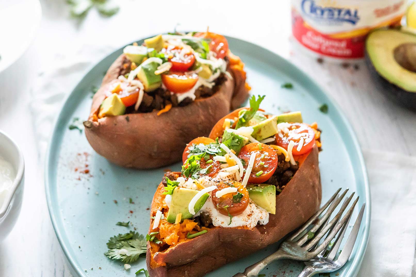Sweet Potato Taco Boats with Ground Beef
